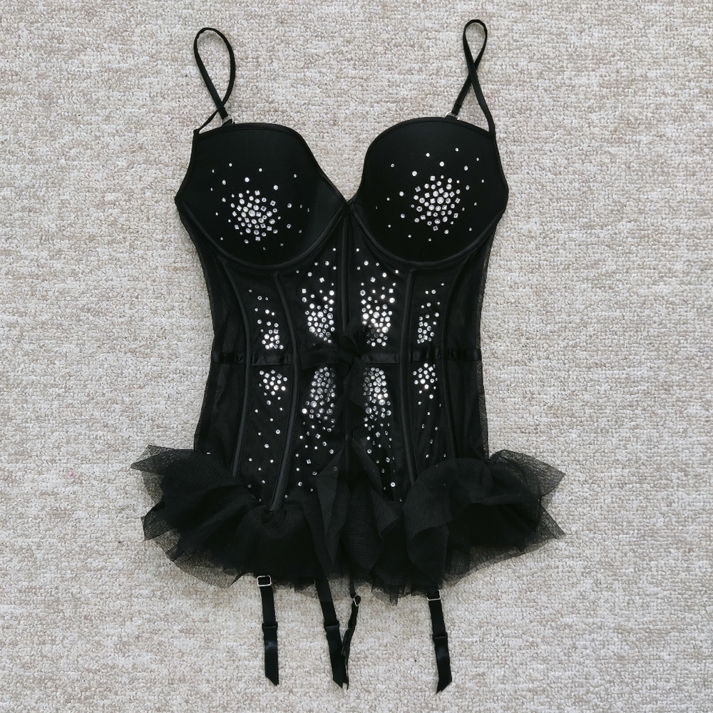 Victoria's Secret Rhinestone Corset 34D NWT